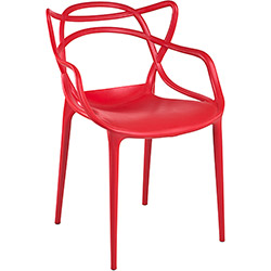 Cadeira Eller Polipropileno Vermelho - By Haus