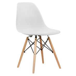 Cadeira em ABS PW-071 Branca com Design Charles Eames Dkr Eiffel - Branco