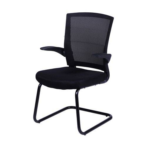 Cadeira em Metal e Tela Office Fixa 3314 OR Design Preto
