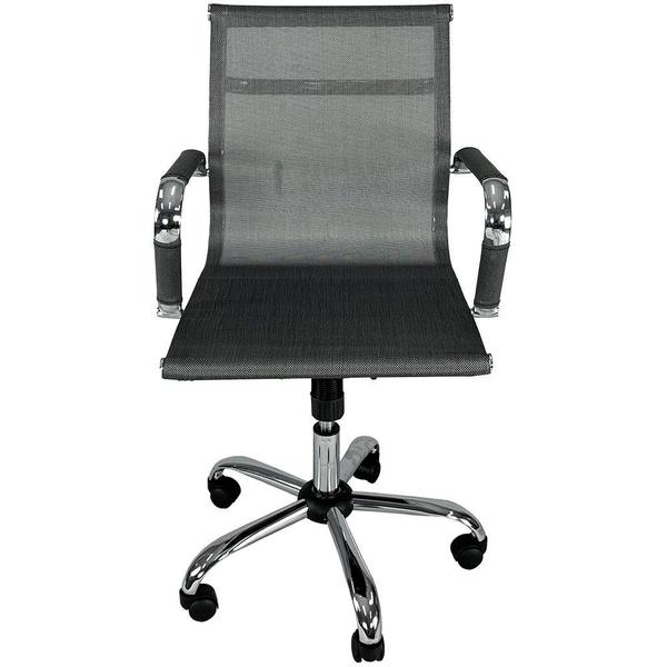 Cadeira Escritório Executiva Premium Prata Mymax