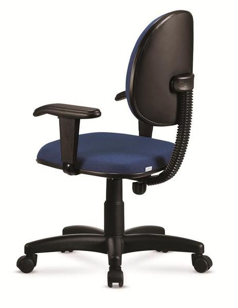 Cadeira Escritório Giratória Preto e Azul - Cercatto