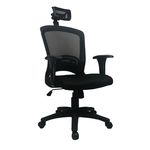 Cadeira Escritório Presidente Preta MK-6501H - Makkon