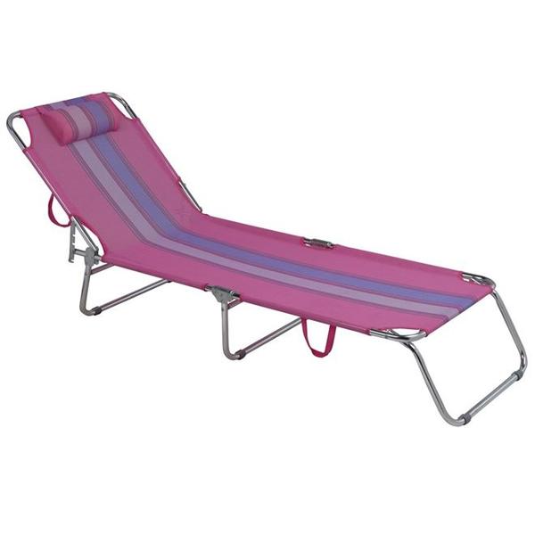 Cadeira Espreguiçadeira Alumínio Rosa - Mor Verão