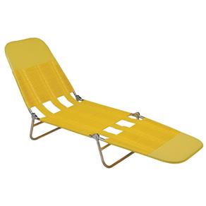 Cadeira Espreguiçadeira de PVC - Amarelo