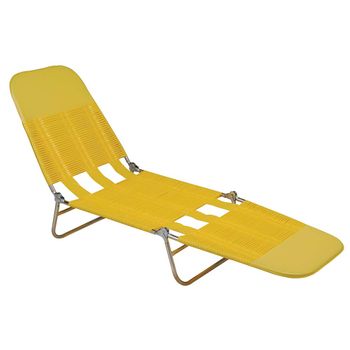 Cadeira Espreguiçadeira PVC - Amarelo