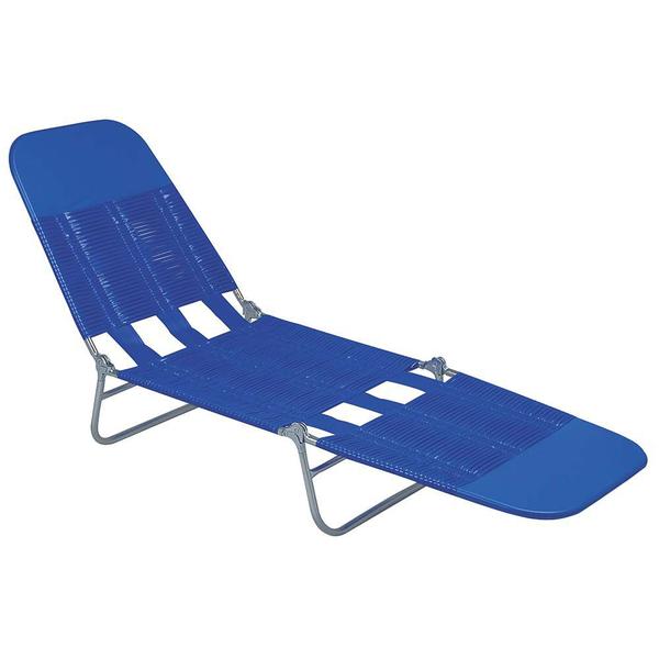 Cadeira Espreguiçadeira PVC - Azul - Mor