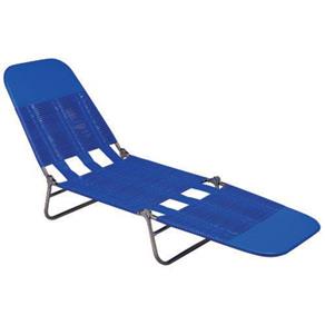 Cadeira Espreguiçadeira PVC Azul - Mor