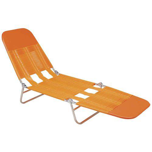 Cadeira Espreguiçadeira PVC - Laranja