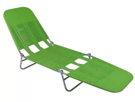 Cadeira Espreguiçadeira PVC Verde Mor
