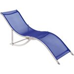 Cadeira Espreguiçadeira S Aluminio Textilene - Azul Bel Fix (35702)