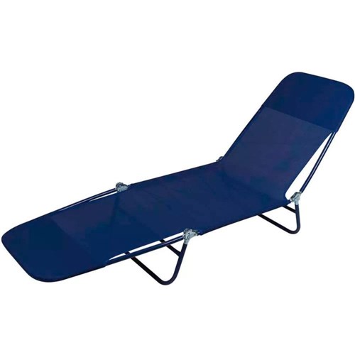 Cadeira Espreguiçadeira Textilene Azul Marinho Mor