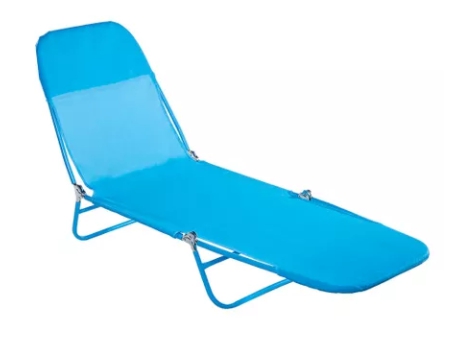 Cadeira Espreguiçadeira Textiline Fashion - Azul Claro - Mor