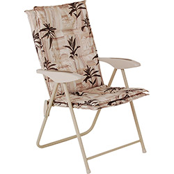 Cadeira Estofada Kairos Floral Poliéster - Mor