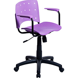 Cadeira Executiva Colordesign com Rodízios Roxo - Designchair