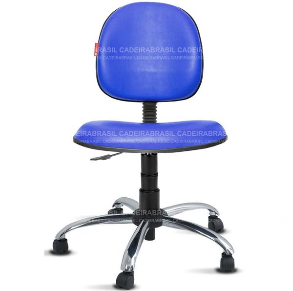 Cadeira Executiva Escritório Courvim Azul Cadeira Brasil
