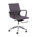Cadeira Executiva Esteirinha Office Cinza - Elegancy Or Design
