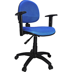 Cadeira Executiva Work Nylon com Rodízios Azul - Designchair