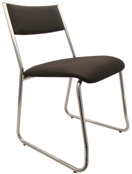 Cadeira Fixa de Aproximação Empilhável Cavaletti - Preto - CAVALETTI