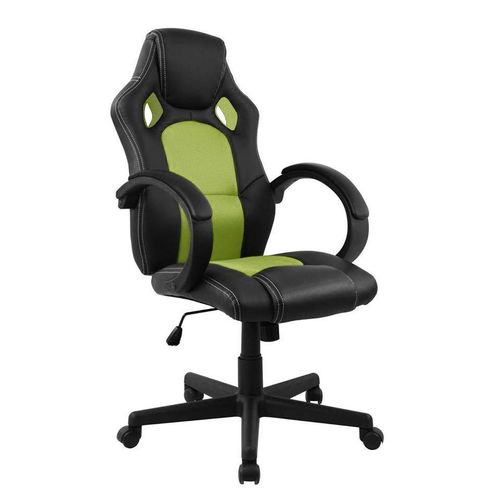 Cadeira Gamer DTX Pro Preta Verde Encosto Reclinável Altura Regulável - At.home