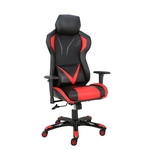 Cadeira Gamer Giratória Regulável Reclinável + Braço com ajuste de altura + Sistema Relax Vermelha Victory - at.home 