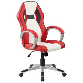 Cadeira Gamer Monza Branca e Vermelha - Vermelho