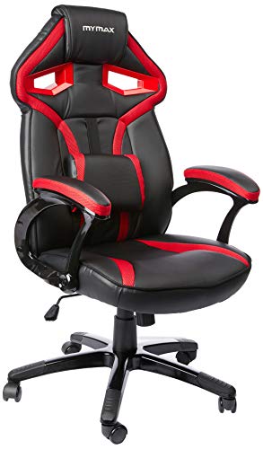 Cadeira Gamer MX1 Giratória, Mymax, 25.009039, Vermelho e Preto