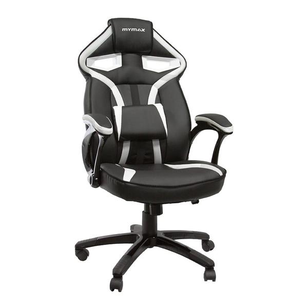 Cadeira Gamer MX1 Giratória Preto/Branco - Mymax