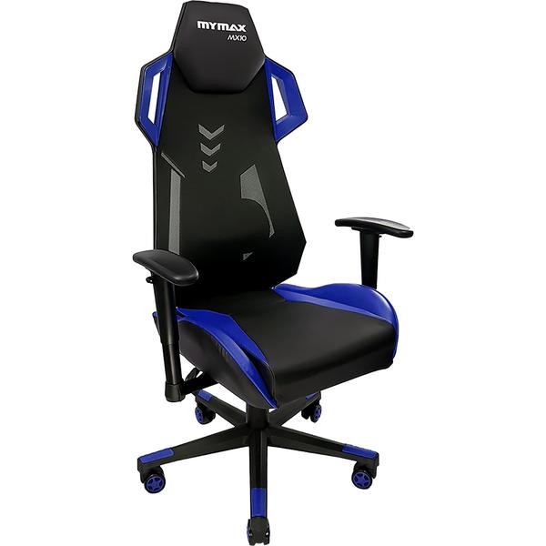 Cadeira Gamer MX10 Giratoria Preto e Azul Mymax