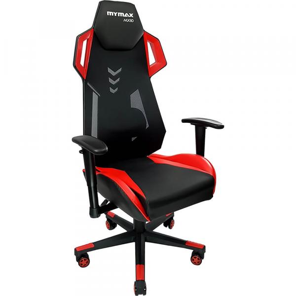 Cadeira Gamer MX10 Giratoria Preto e Vermelho Mymax