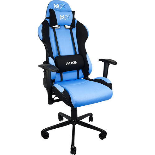 Cadeira Gamer Mx6 Giratoria Preto e Azul - Mymax