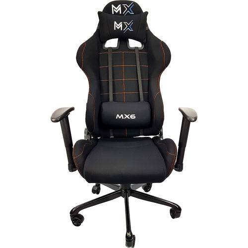 Cadeira Gamer Mx6 Giratoria Preto e Laranja - Mymax