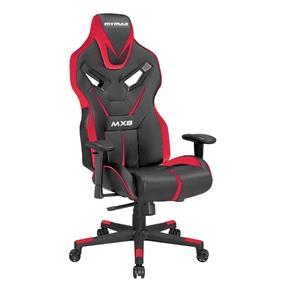 Cadeira Gamer MX8 Giratoria Preto e Vermelho - Mymax - Vermelho