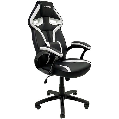 Cadeira Gamer Mymax Mx1 Giratória - Preta/branca