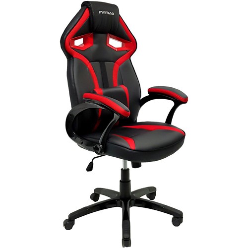 Cadeira Gamer Mymax Mx1 Giratória - Preta/vermelha