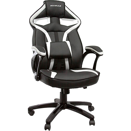 Cadeira Gamer Mymax Mx1 Giratória Preto/Branco
