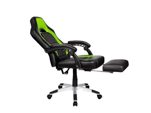 Cadeira Gamer Pelegrin Pel-3006 Couro Pu Preto e Verde