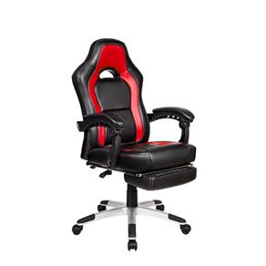 Cadeira Gamer Pelegrin PEL-3006 Couro PU Preto e Vermelha