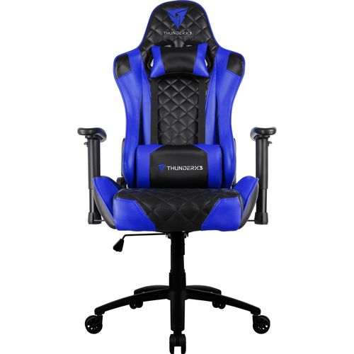 Tudo sobre 'Cadeira Gamer Profissional Até 150kg Inclinável Preta/azul Tgc12 Thunderx3'