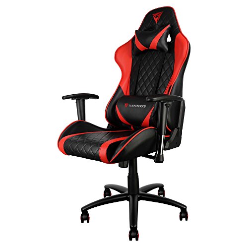 Cadeira Gamer Profissional TGC15 Preta e Vermelho THUNDERX3