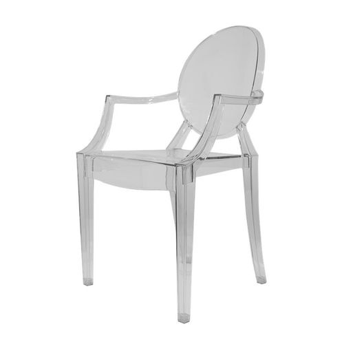 Cadeira Ghost em Policarbonato com Braços - Shopshop - Cor Transparente