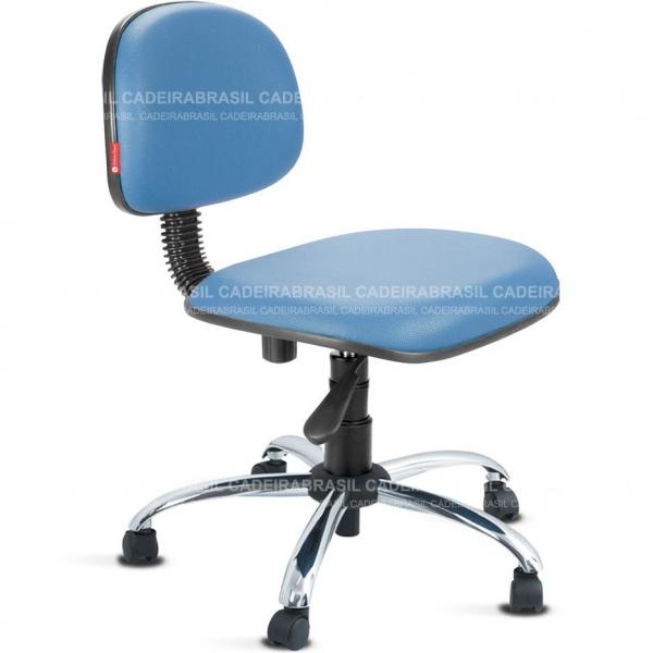 Cadeira Giratória Secretária Azul Céu Cadeira Brasil
