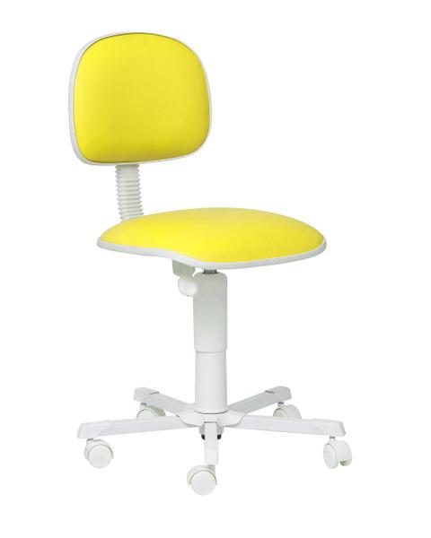 Cadeira Giratória Secretária White Amarela - Mix Cadeiras