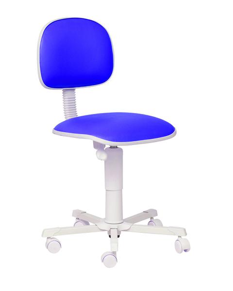Cadeira Giratória Secretária White Azul - Mix Cadeiras