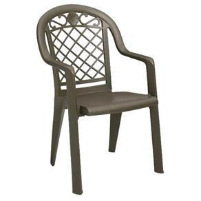 Cadeira Grosfillex Jamaica, Bronze - Bege