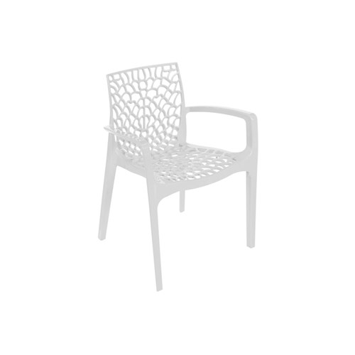 Cadeira Gruvyer com Braço Branca