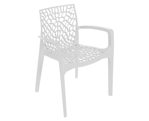 Cadeira Gruvyer com Braço PP Branca Or Design