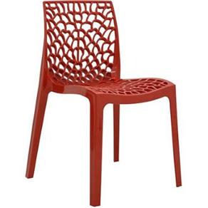 Cadeira Gruvyer Vermelha Rivatti - Vermelho Carne