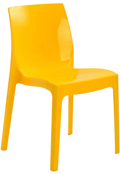 Cadeira Ice Amarela Rivatti Móveis