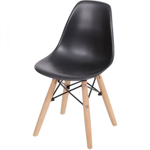 Cadeira Infantil Dkr Eames Or-1102b Or Design Preto