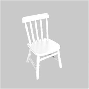 Cadeira Infantil em Madeira Torneada - Branco